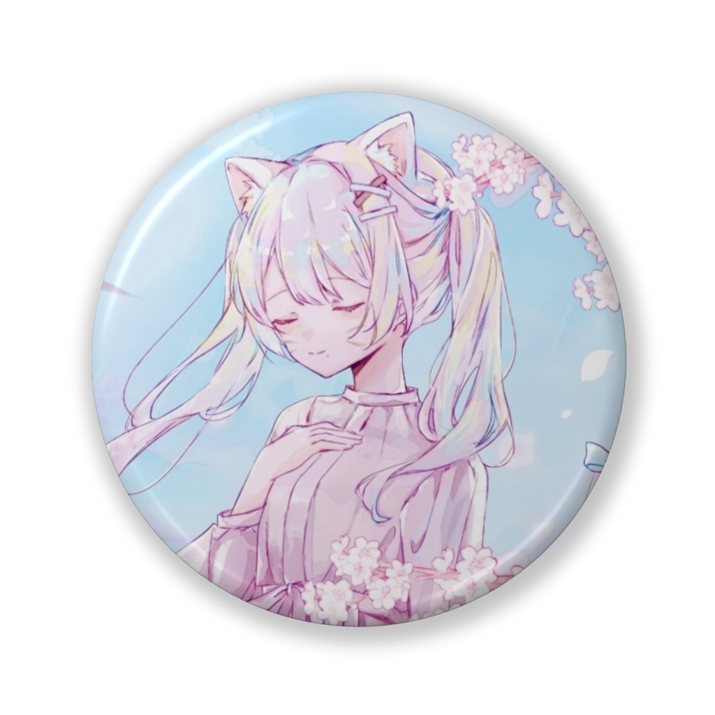 2025 春にゃんちー 缶バッジ32cm