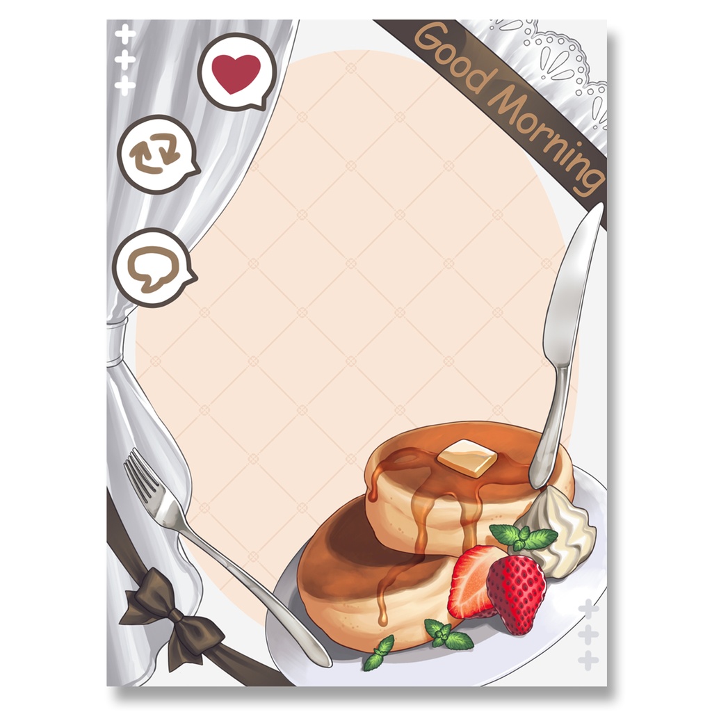 【おはようVtuber素材】パンケーキ