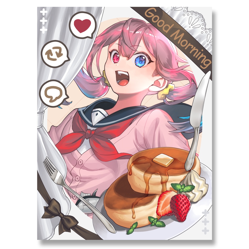 【おはようVtuber素材】パンケーキ