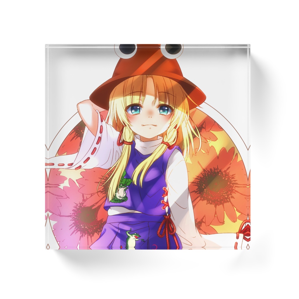 ケロちゃんアクリルブロック①