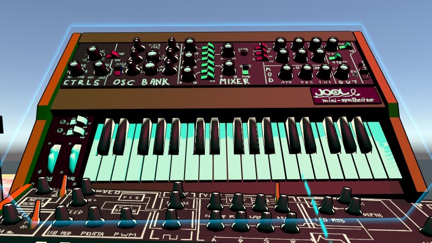 【FBX】アナログシンセ2種【ボーン有】