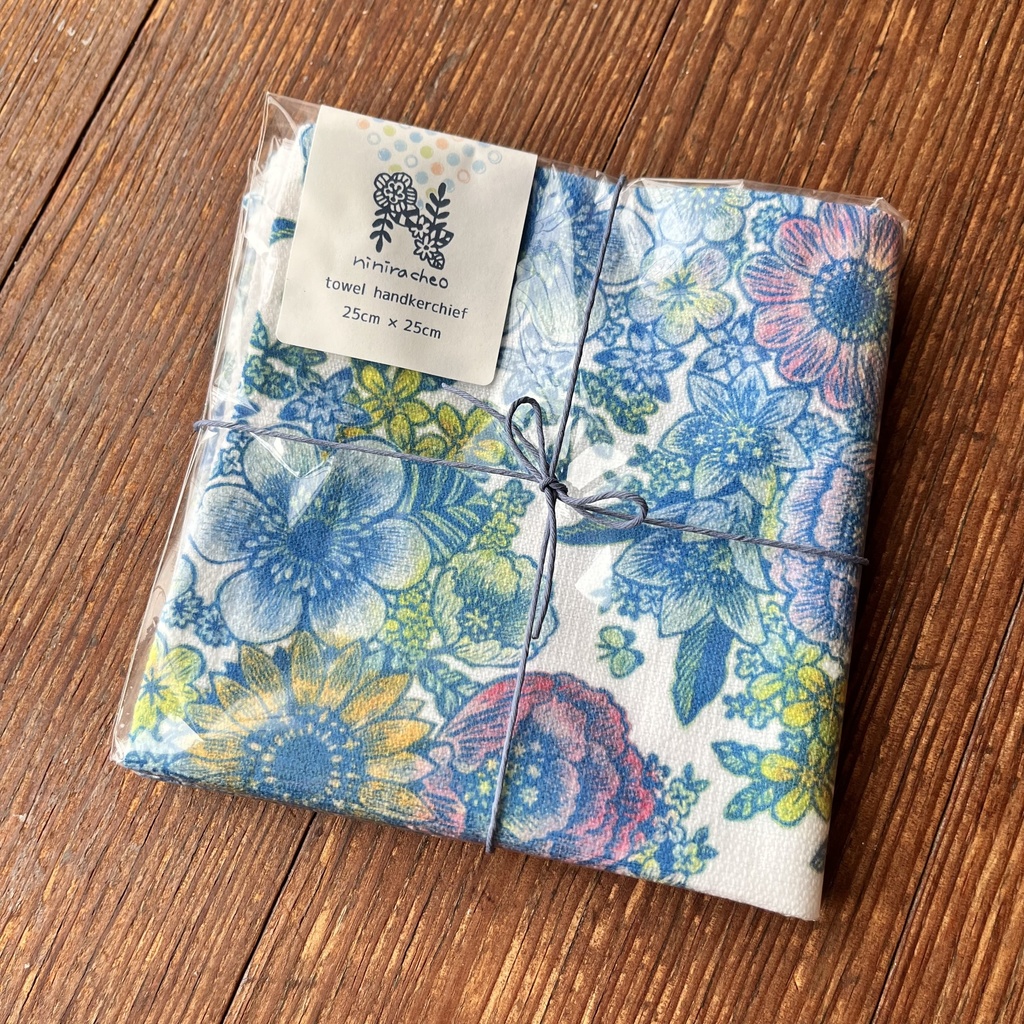 花束をポケットにハンカチ