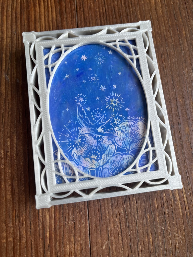 ATCミニ原画(額装)オーバル