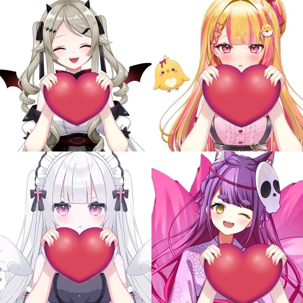 ハートを持つ手素材