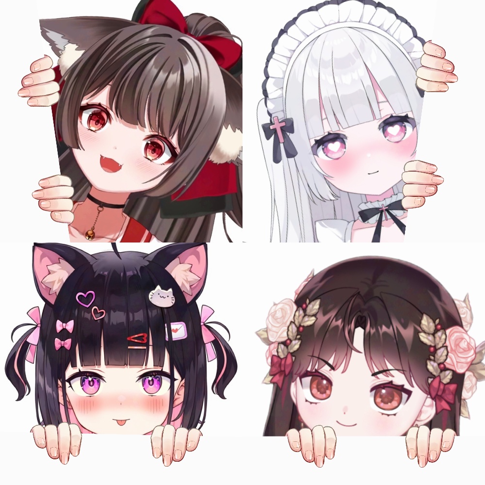 ひょっこりの手素材