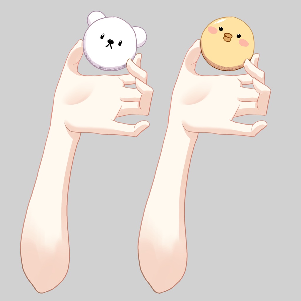 マカロンを持つ手素材