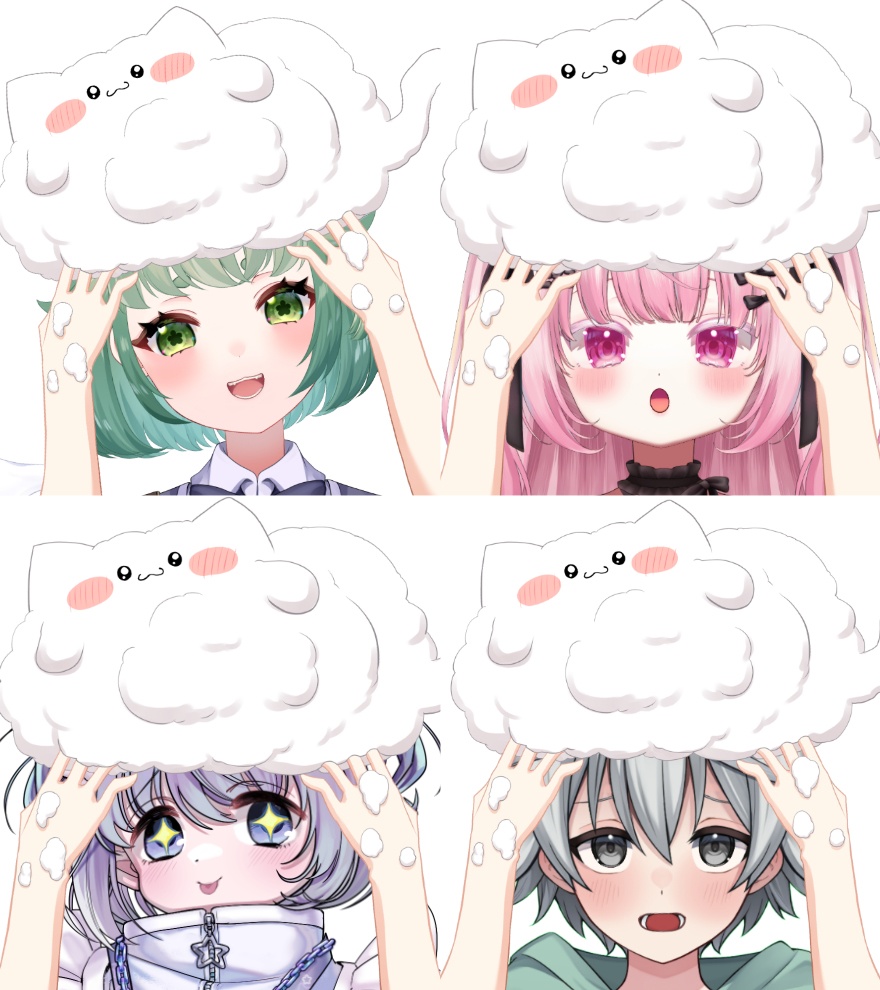 もこ泡ねこシャンプーの手素材