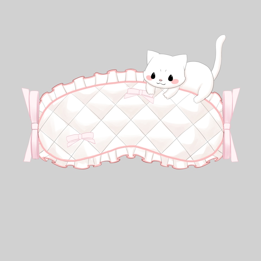 すやすやねこアイマスク素材