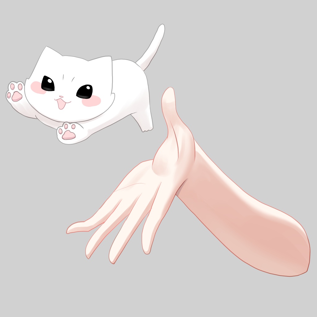 ねこ使いの手素材