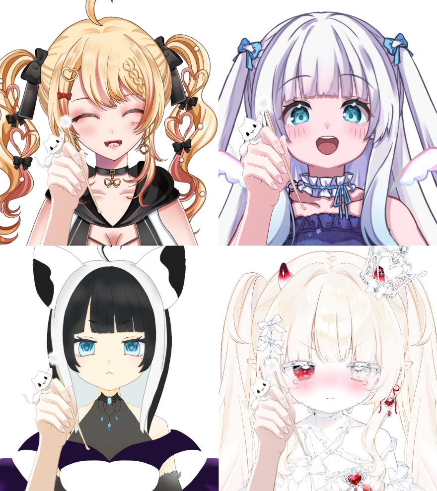 猫耳かきの手素材