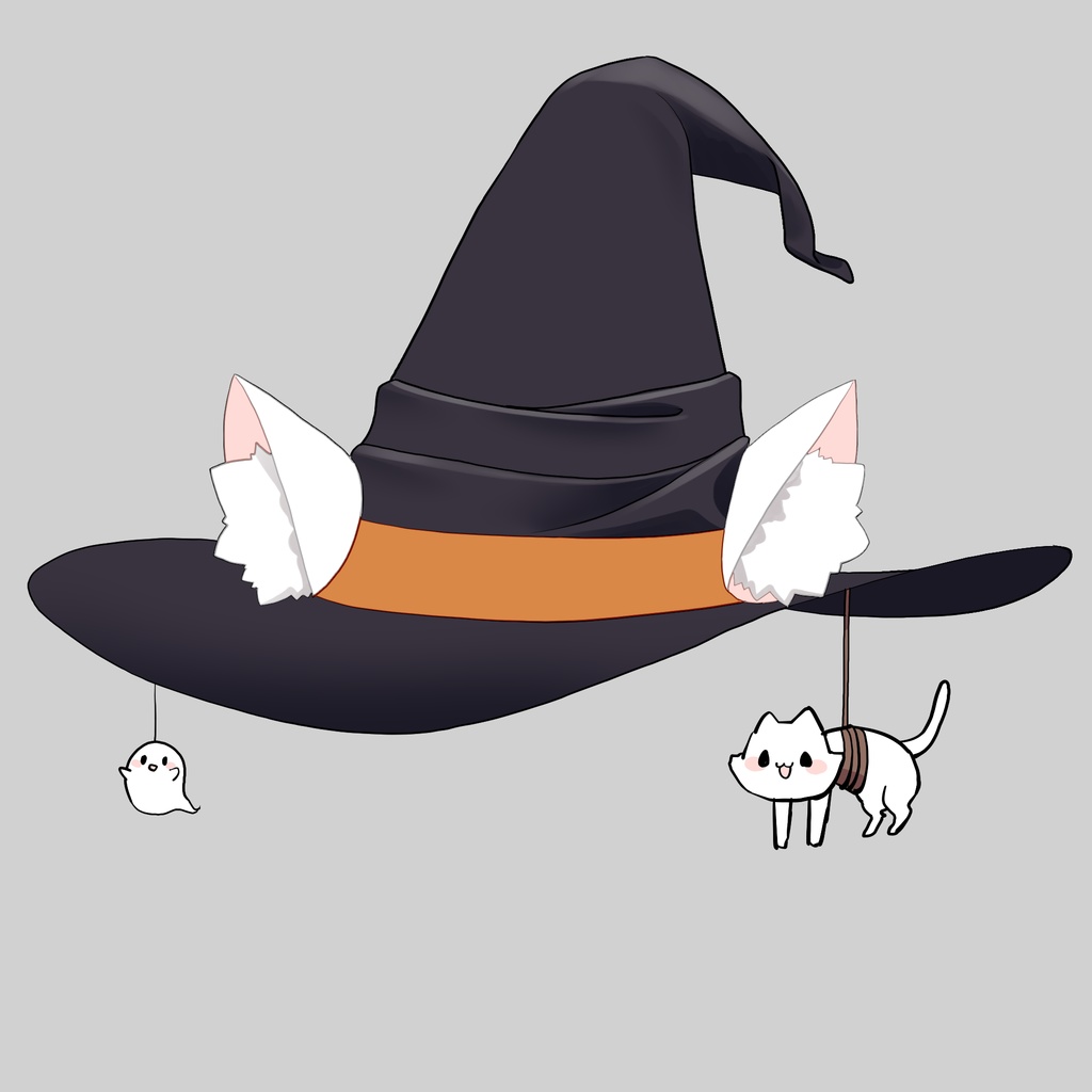 ハロウィン魔女帽子素材