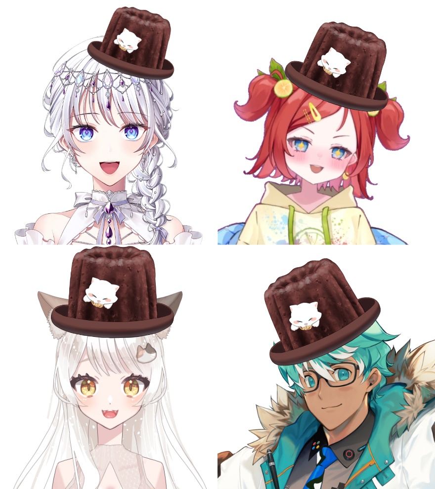 カヌレの帽子素材