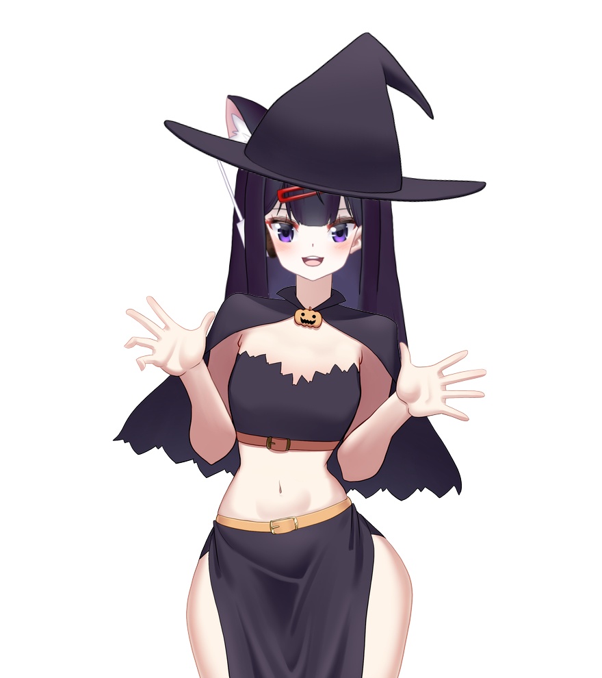 ハロウィン魔女衣装素材