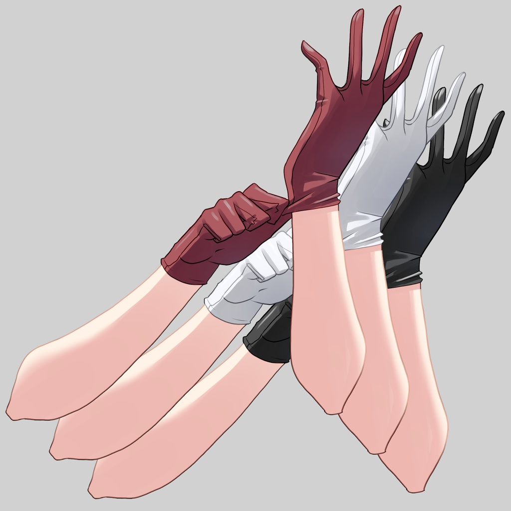 手袋をはめる手素材