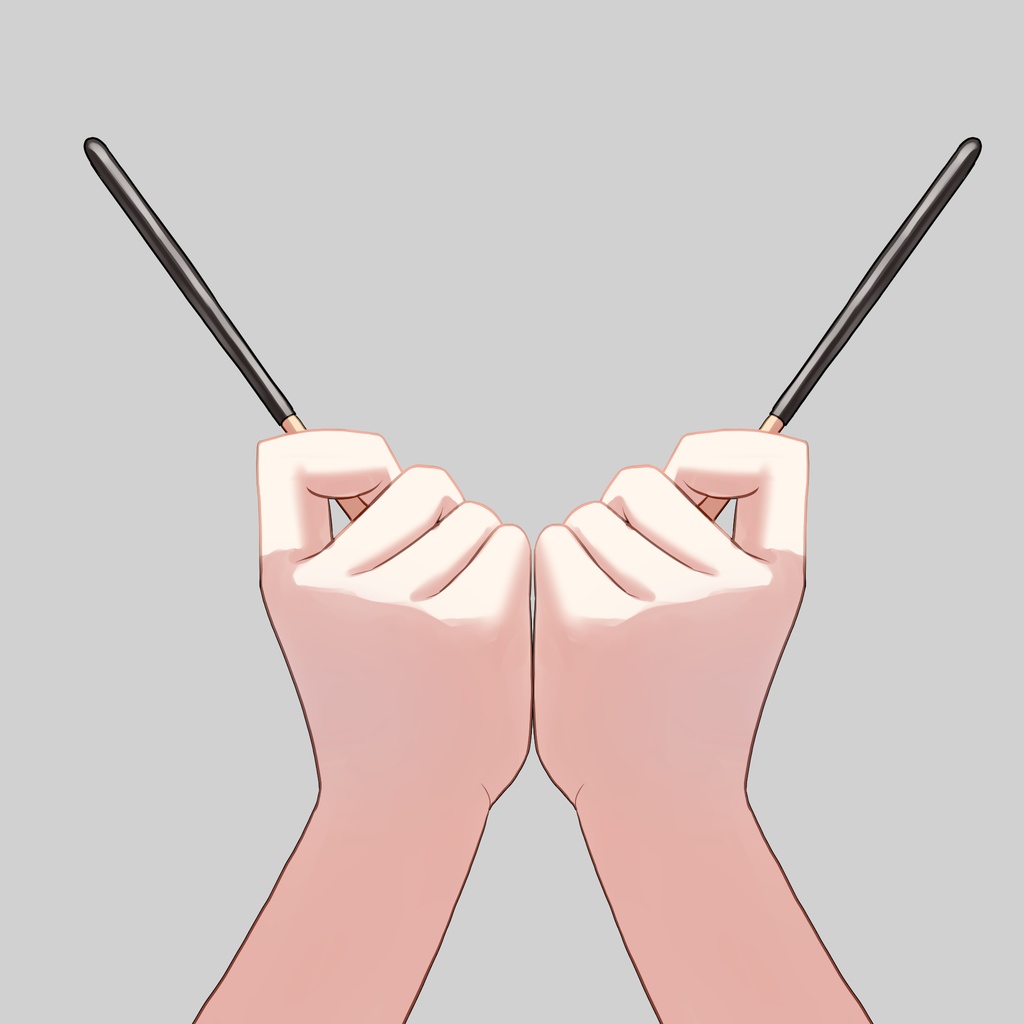 スティック菓子を持つ手素材