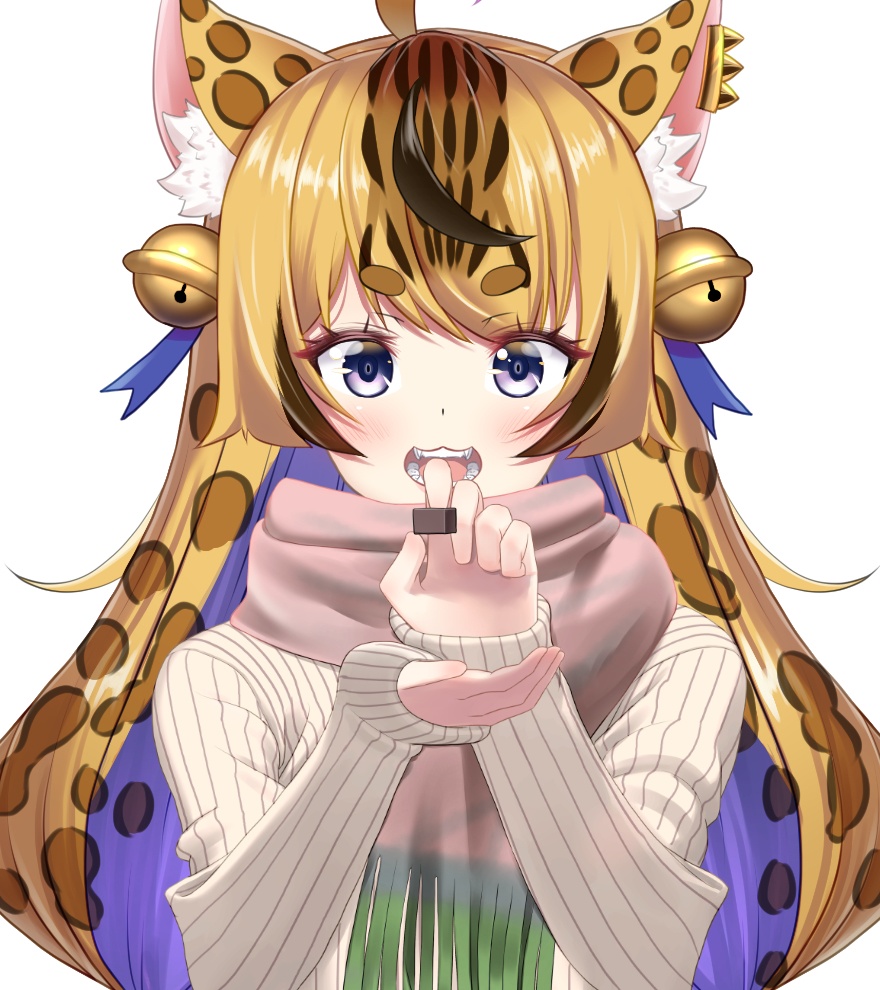 お菓子をあげる手素材