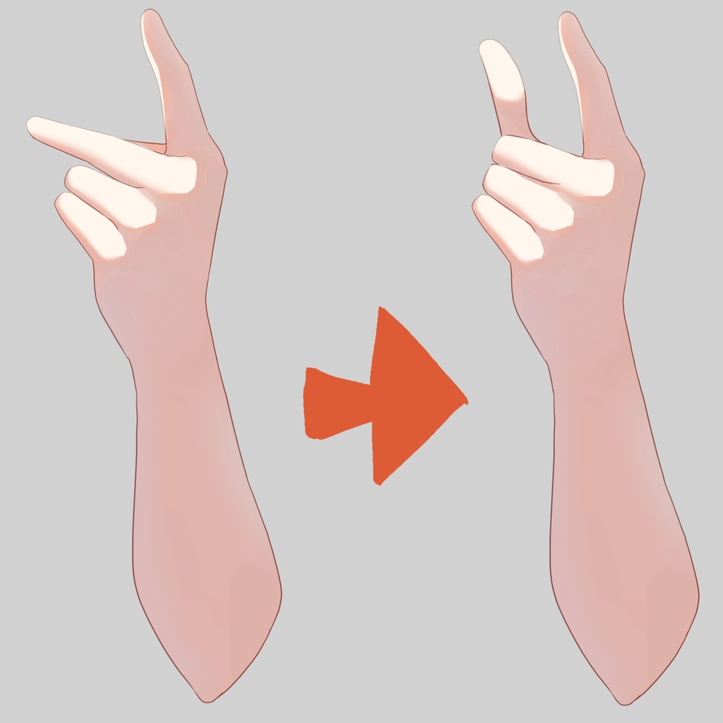 指ぱっちんの手素材