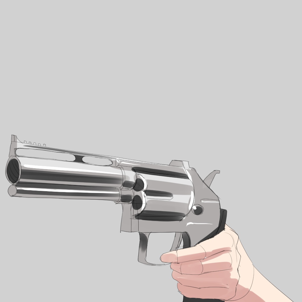 銃口を向ける手素材2