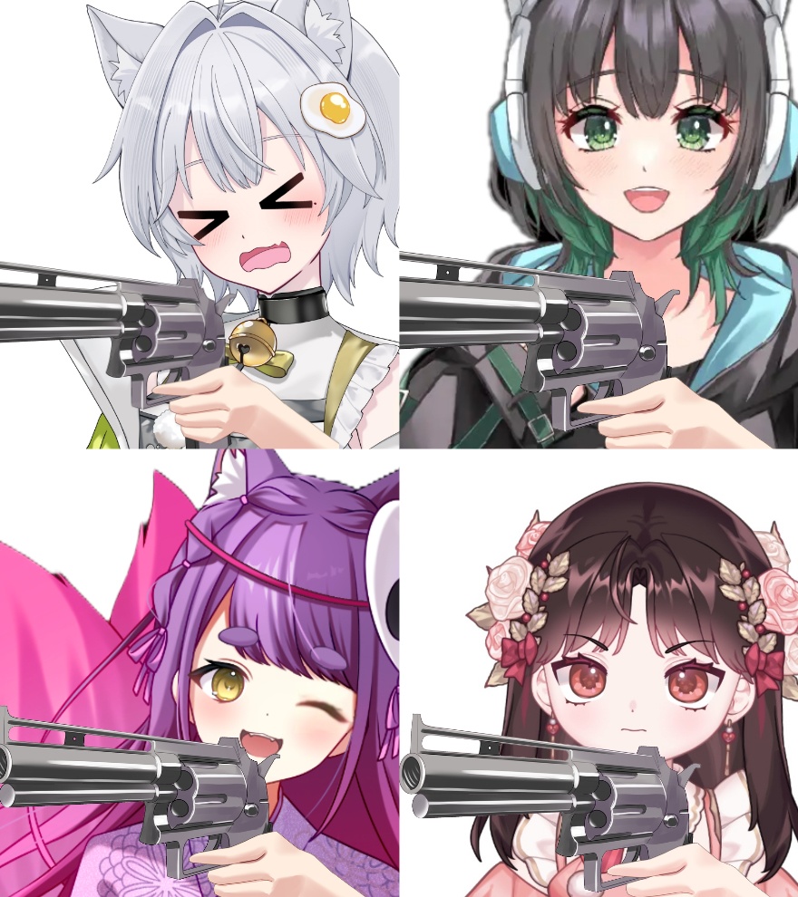 銃口を向ける手素材2