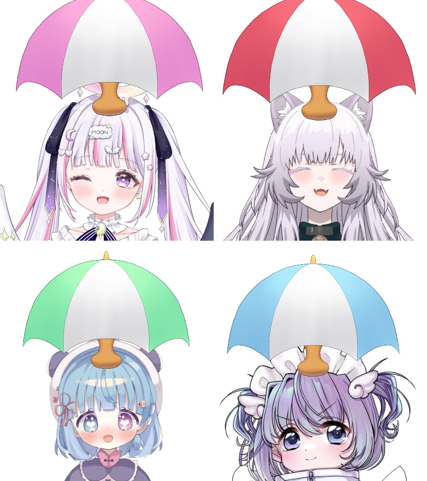 頭パラソルの素材