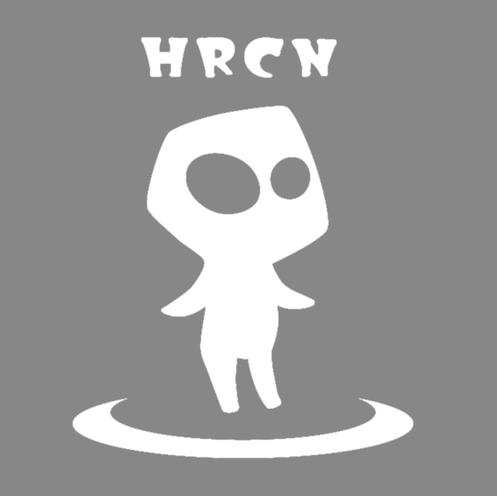 ハルちゃんシルクスクリーンTシャツ(灰色)