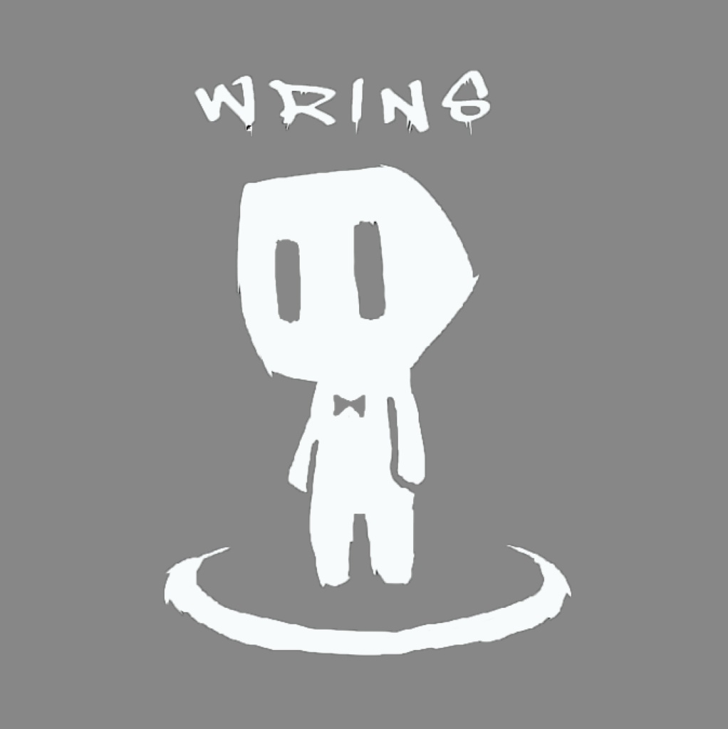 悪い梨シルクスクリーンTシャツ(灰色)