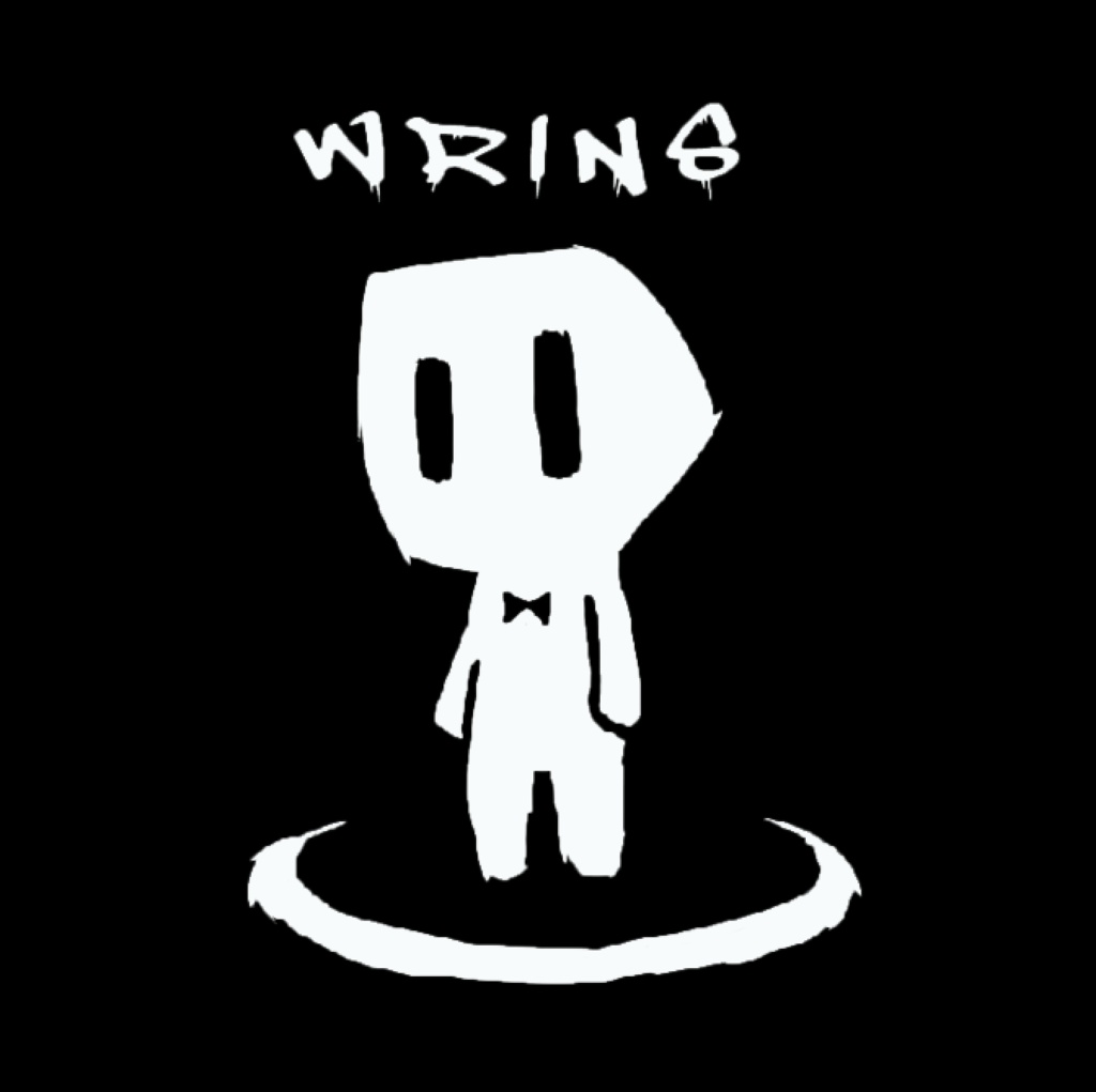 悪い梨シルクスクリーンワンピース(黒)