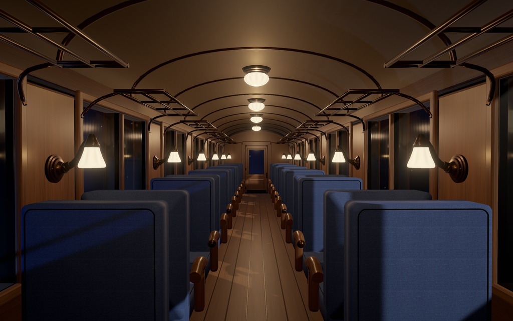 宇宙SL|地球を望む客室付き蒸気列車【PC VRChat / Unity】