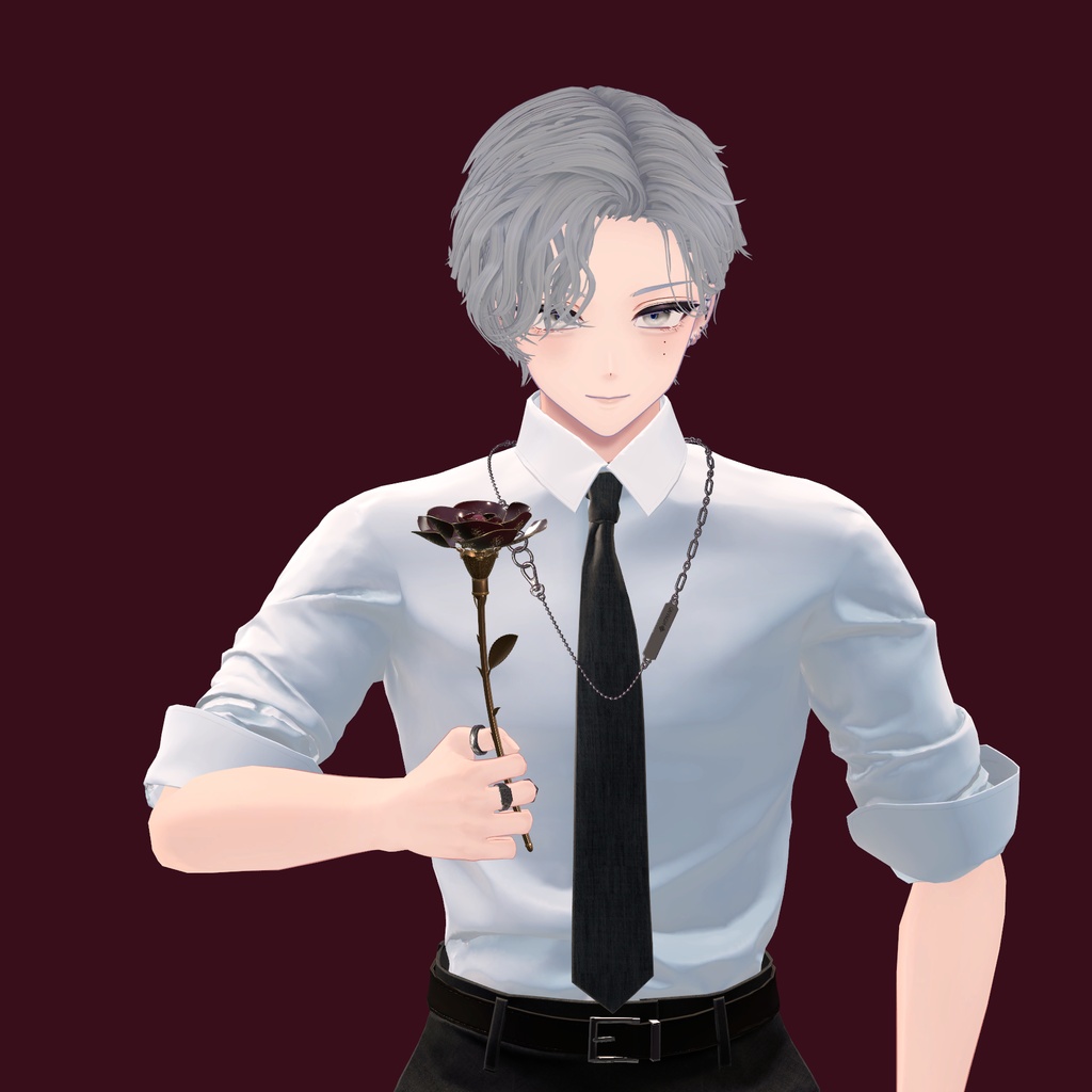 【PC向け】機械仕掛けの薔薇|開閉・開花エフェクト・アバター小物
