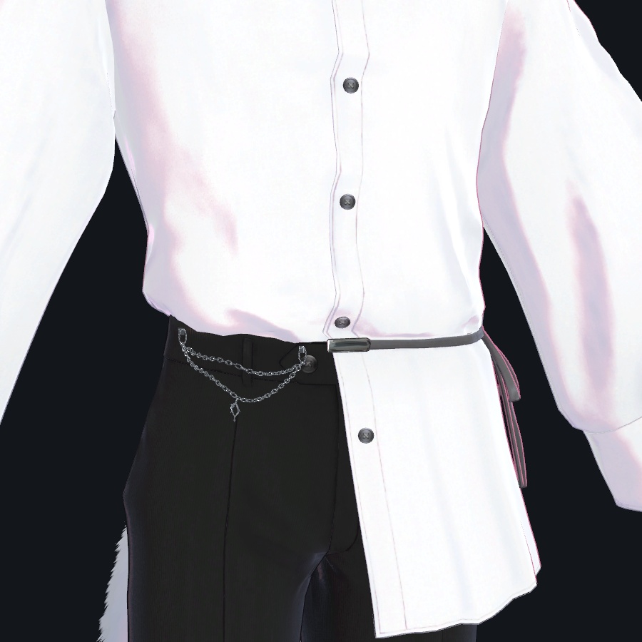 【9月15日12:00まで無料・KOMANO調整済み・PC VRChat】シルバーアクセサリー7種セット|ピアス・ネックレス・腰チェーン