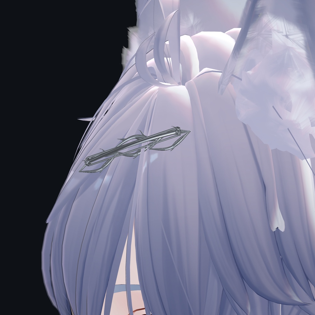 【9月15日12:00まで無料・KOMANO調整済み・PC VRChat】シルバーアクセサリー7種セット|ピアス・ネックレス・腰チェーン