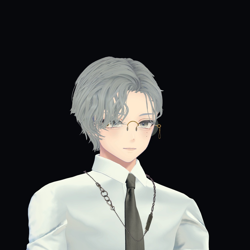 【9月15日12:00まで無料】リムレス眼鏡 KASANE / ORBIT|つかんで折りたたむ【PC VRChat】