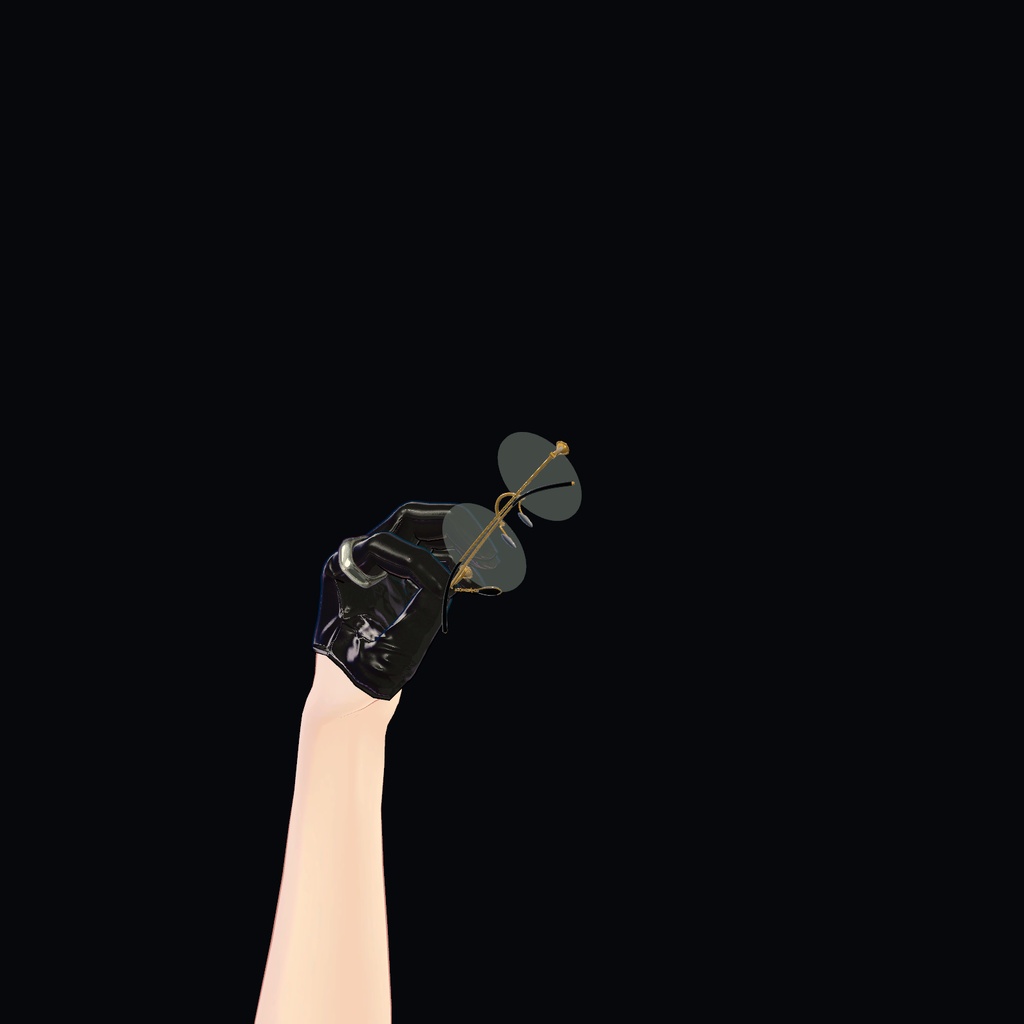 【9月15日12:00まで無料】リムレス眼鏡 KASANE / ORBIT|つかんで折りたたむ【PC VRChat】