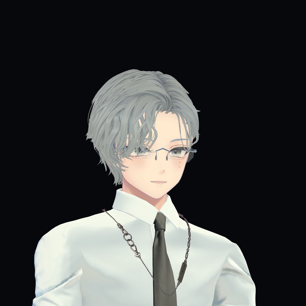 【9月15日12:00まで無料】リムレス眼鏡 KASANE / ORBIT|つかんで折りたたむ【PC VRChat】