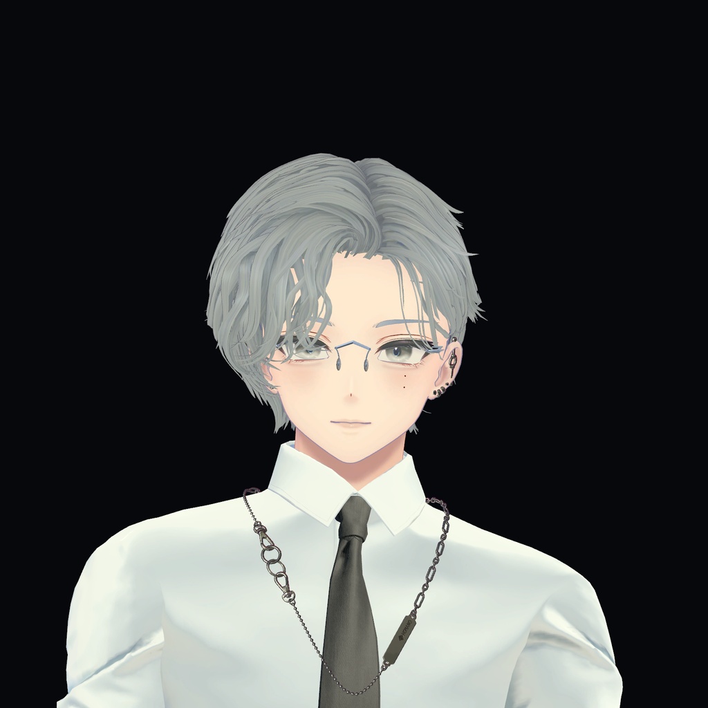 【9月15日12:00まで無料】リムレス眼鏡 KASANE / ORBIT|つかんで折りたたむ【PC VRChat】