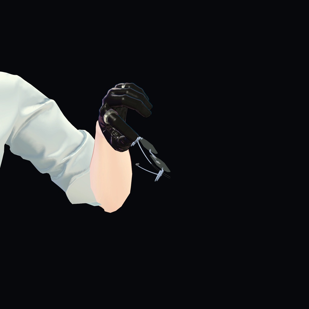 【9月15日12:00まで無料】リムレス眼鏡 KASANE / ORBIT|つかんで折りたたむ【PC VRChat】