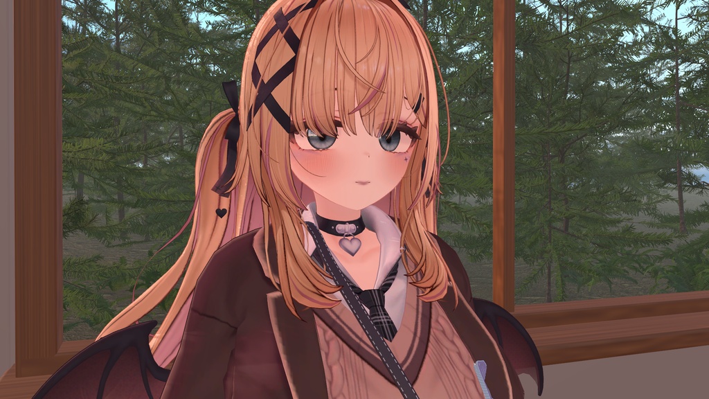 【YUMEKA対応】Orbit Ink|ラベンダーと頬の小さな星のメイク【PC VRChat / lilToon】
