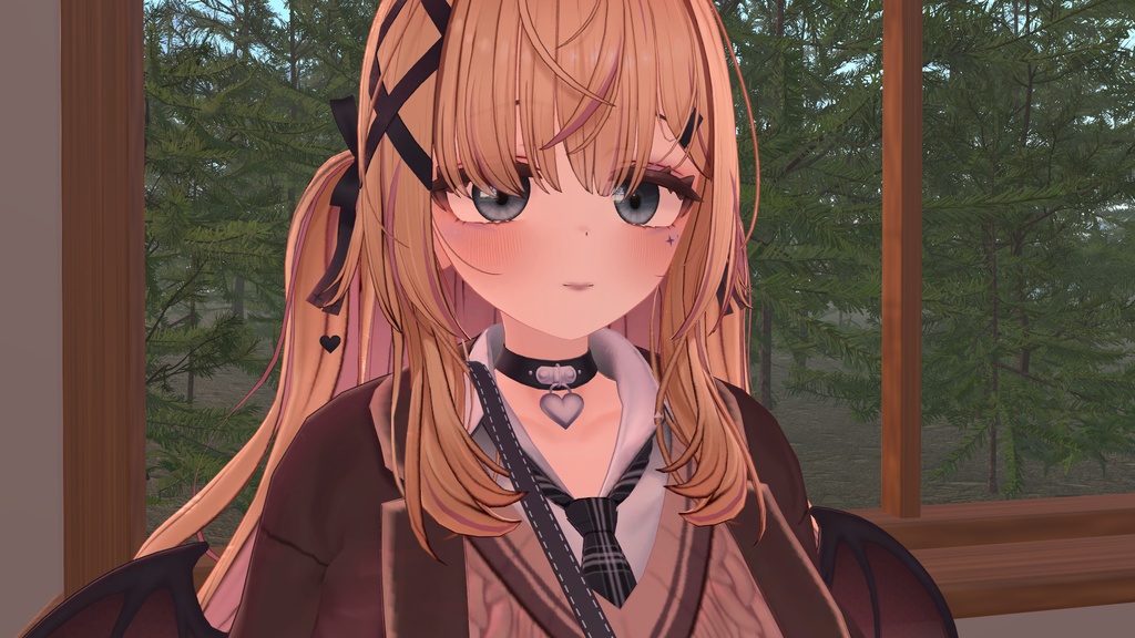 【YUMEKA対応】Orbit Ink|ラベンダーと頬の小さな星のメイク【PC VRChat / lilToon】