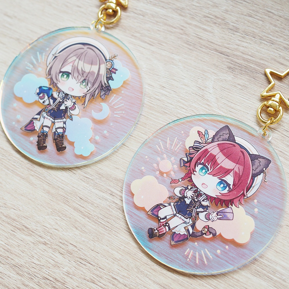 オーロラアクリルキーホルダー(わたる)