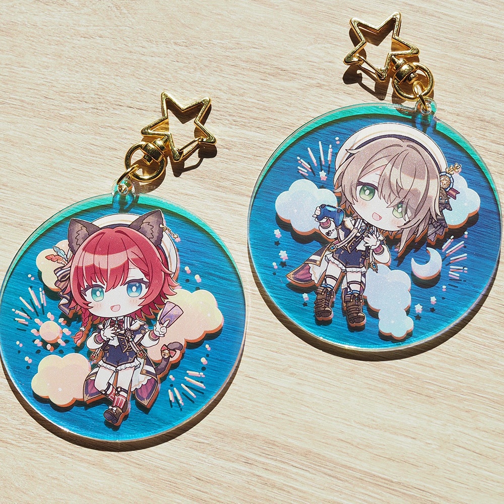 オーロラアクリルキーホルダー(さぁむ)