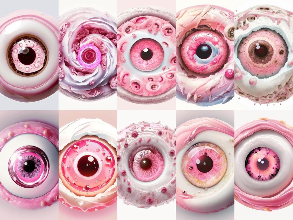 Pink Ice Cream Eye Texture Pack - Scoops of Sweetness!