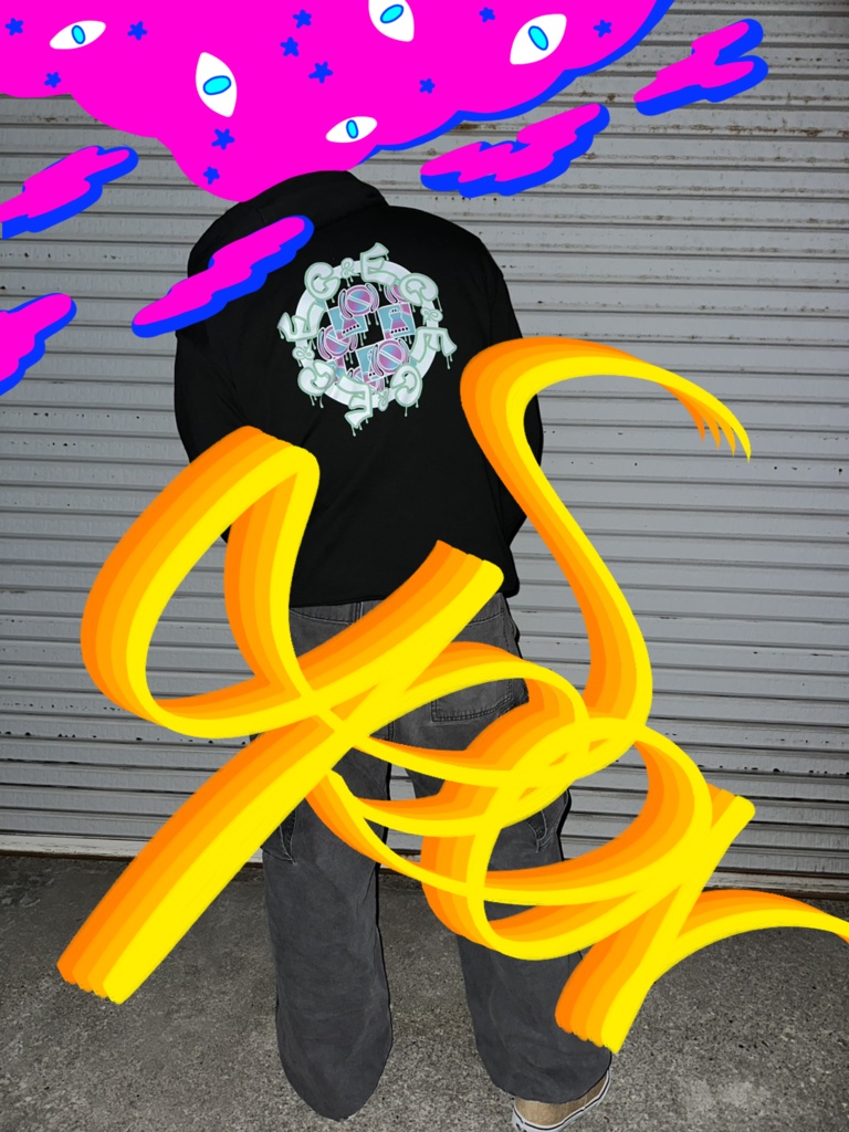 グラフィックパーカー