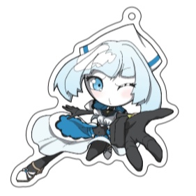 立体ポーズアクリルキーホルダー　クマノミちゃん
