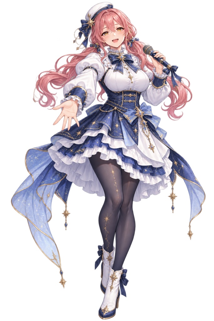 【AI生成・立ち絵素材】星砂ステージのルカ｜全身透過PNG 1点