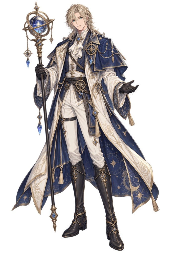 【立ち絵素材】星航の魔術師アステル|全身透過PNG 1点