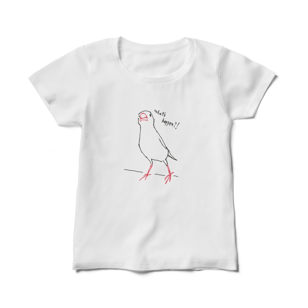 What's happen?文鳥Tシャツ