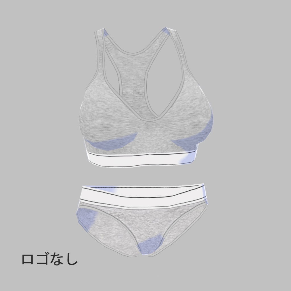 【Vroid】Sports Underwear Inner / レディース インナー ハーフトップ & ショーツ Vroid グレー 下着