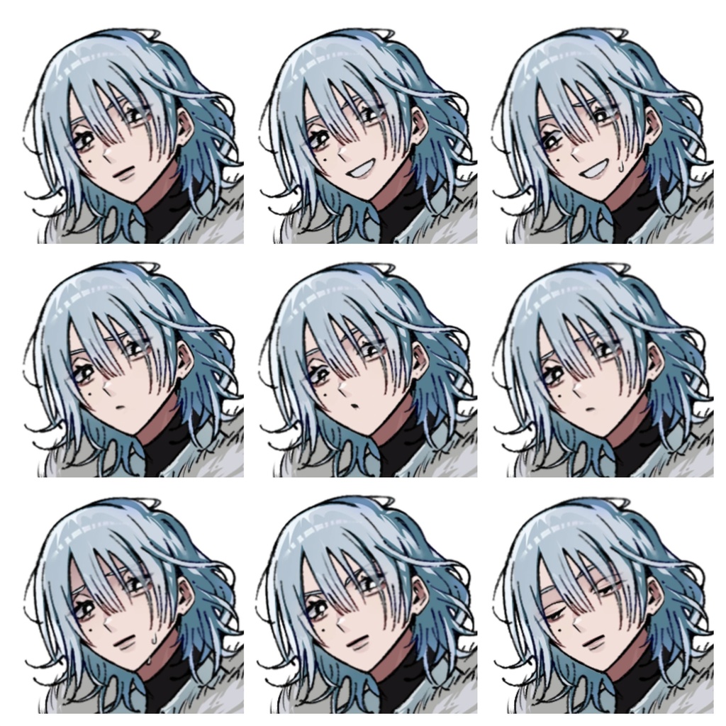 【立ち絵】探偵|差分8種×2【汎用/TRPG・動画等用】