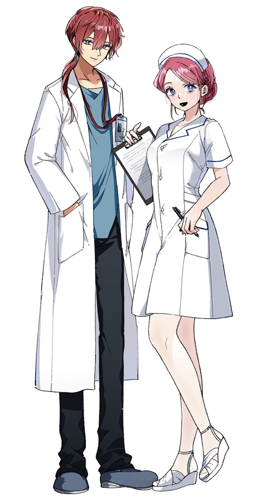 【立ち絵】医師・ナース【汎用/TRPG・動画等用】