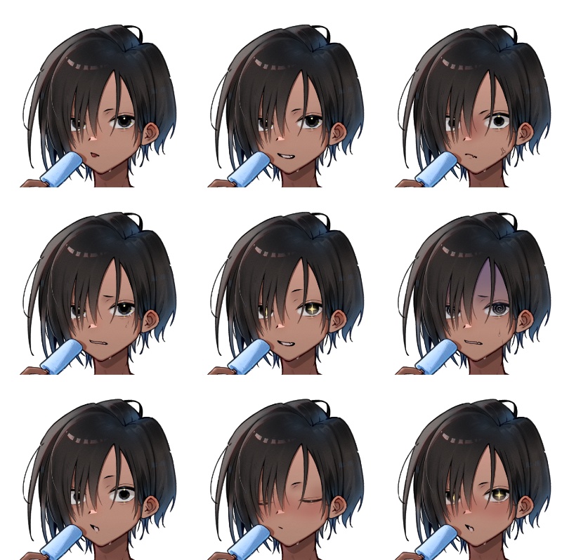 【立ち絵】田舎の褐色少年【組換PSD】➍